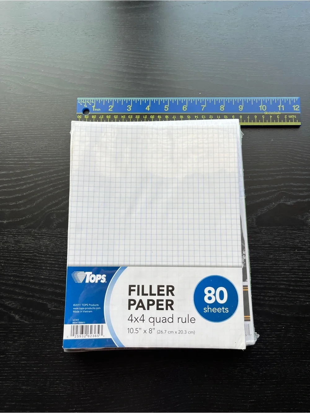 4 Pack Graph Paper Filler Pad Staples Tops Five Star Office Depot 4x4 3-Hole